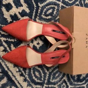 Coral Slingback Heel